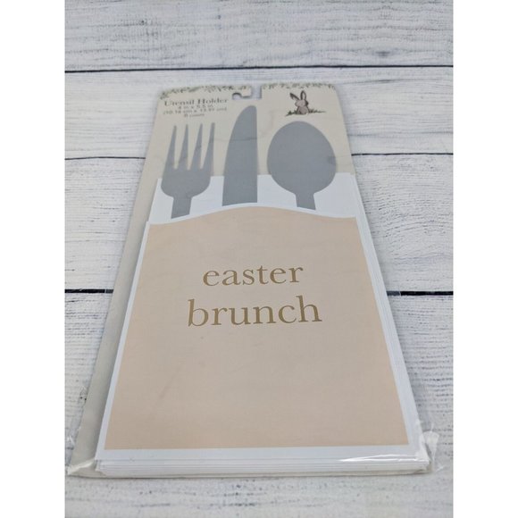 Easter Brunch Cardstock Utensil Holder 4x5.5" 8 Cnt - Design Group (8 count) - Picture 5 of 8